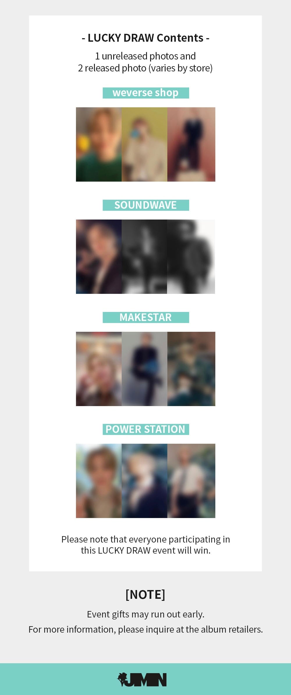 BTS JIMIN - MUSE LUCKY DRAW
