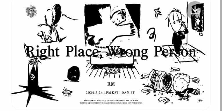 BTS RM - 2nd SOLO ALBUM - RIGHT PLACE, WRONG PERSON