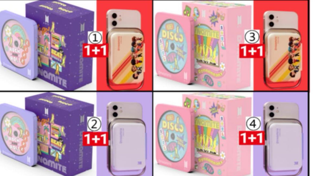 BTS Dynamite Multi OS DVD Writer + Tinytan Clip Mobile Charger Pack