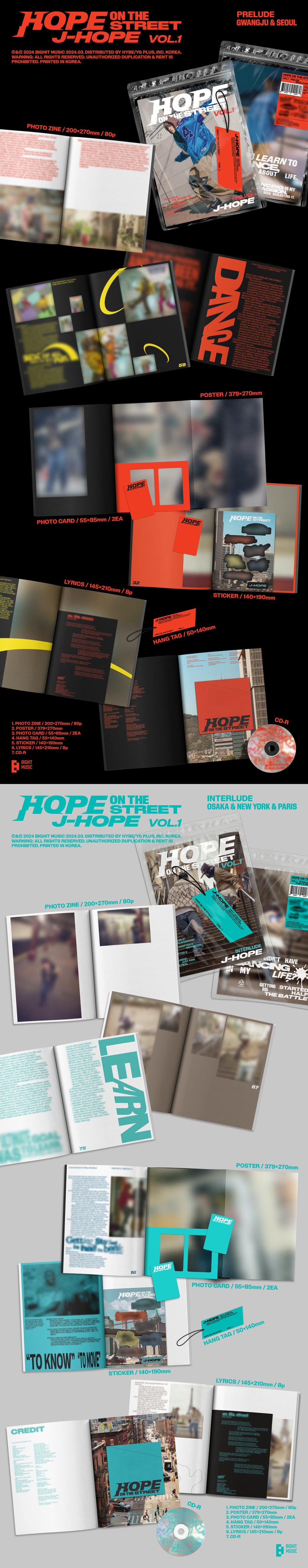 BTS JHOPE - HOPE ON THE STREET VOL. 1