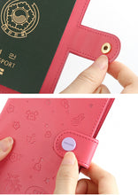 Load image into Gallery viewer, BT21 minini Leather Patch Passport Cover
