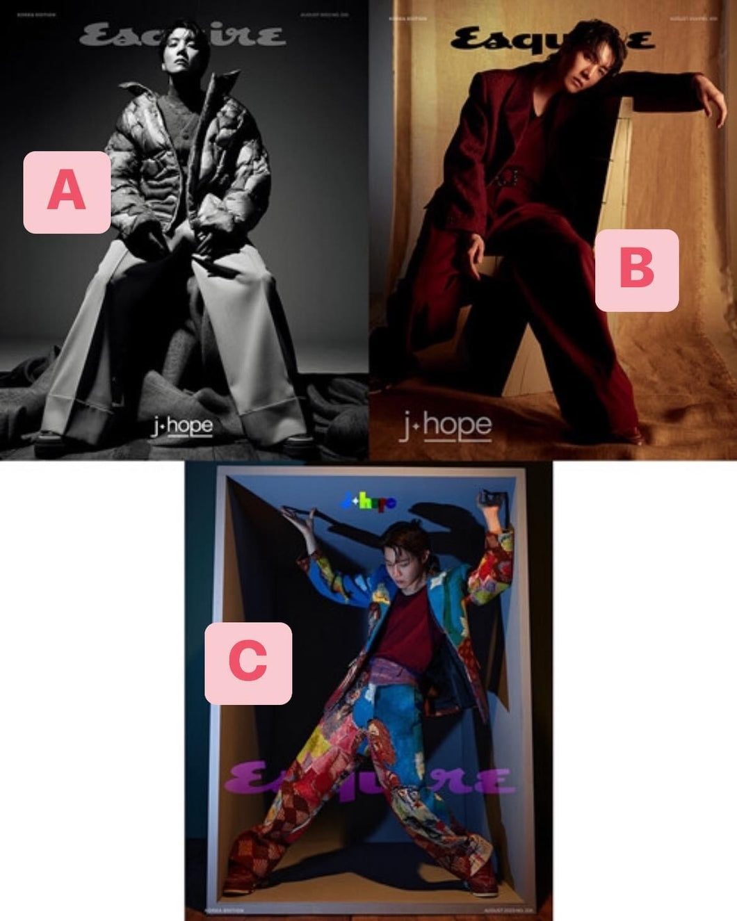 ESQUIRE Aug Issue- BTS J-Hope cover