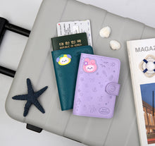 Load image into Gallery viewer, BT21 minini Leather Patch Passport Cover
