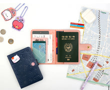 Load image into Gallery viewer, BT21 minini Leather Patch Passport Cover
