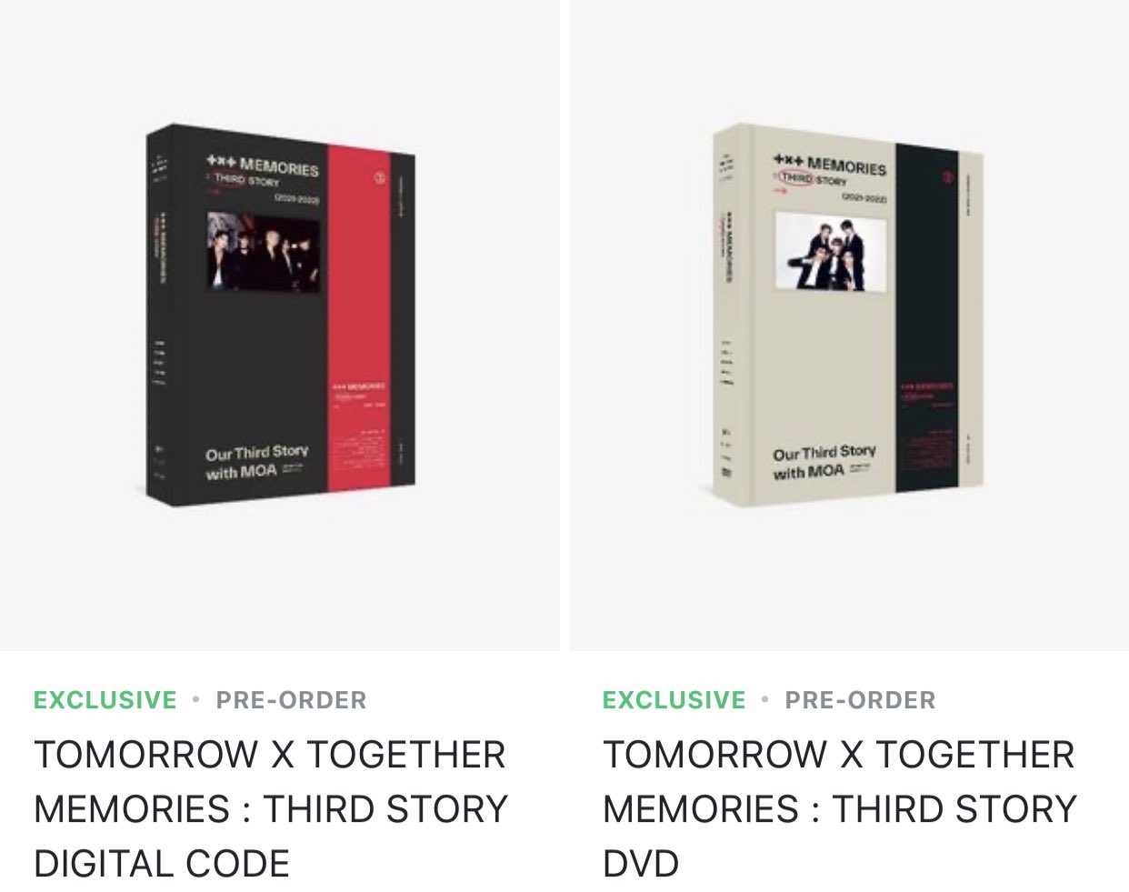TXT - MEMORIES : THIRD STORY – HAGD SHOP