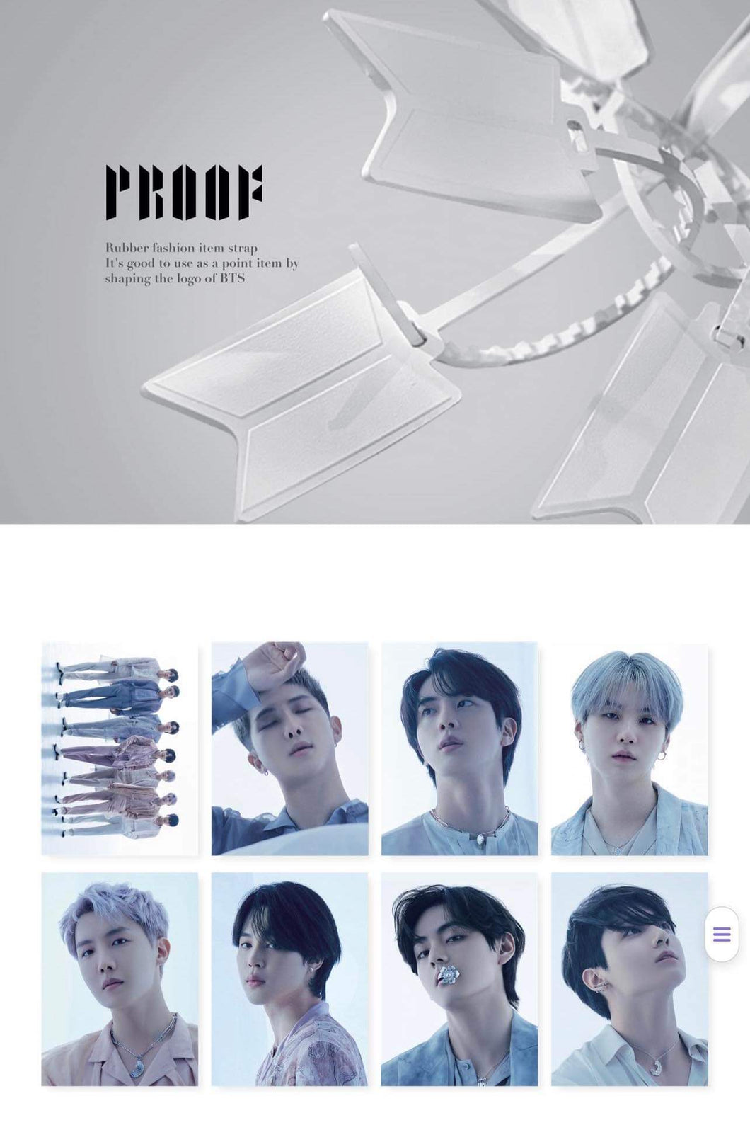 BTS PROOF 3D LENTICULAR PREMIUM CARD STRAP